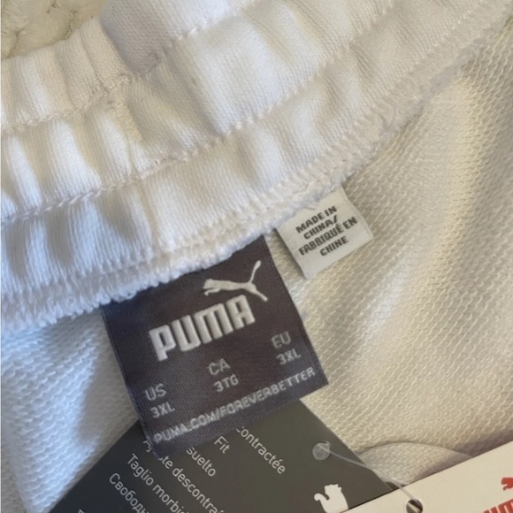 Men’s Shorts Plus Size 3XL PUMA Camo Element Cat Shorts White - Picture 10 of 11